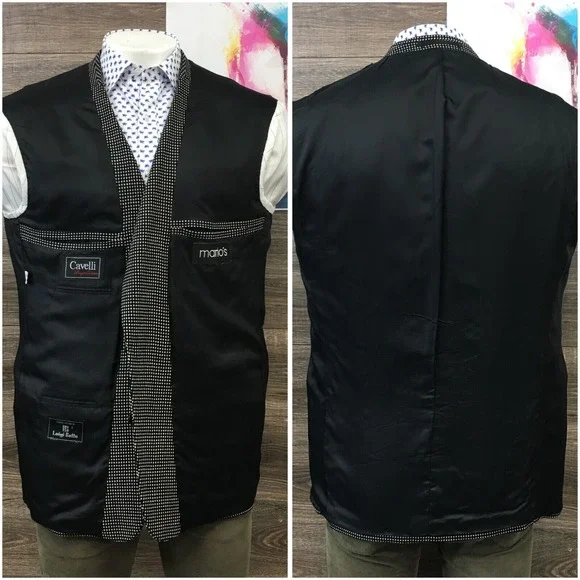 VINTAGE MARIOS Mens Blazer Sport Coat 2 Button‎ Casual Jacket Size 46R Wool Suit
